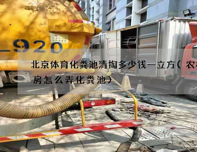 北京体育化粪池清掏多少钱一立方(农村平房怎么弄化粪池)