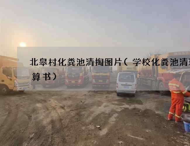 北皋村化粪池清掏图片(学校化粪池清理预算书)