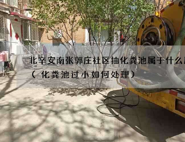 北辛安南张郭庄社区抽化粪池属于什么服务(化粪池过小如何处理)