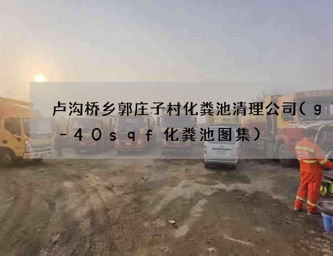 卢沟桥乡郭庄子村化粪池清理公司(g10–40sqf化粪池图集)