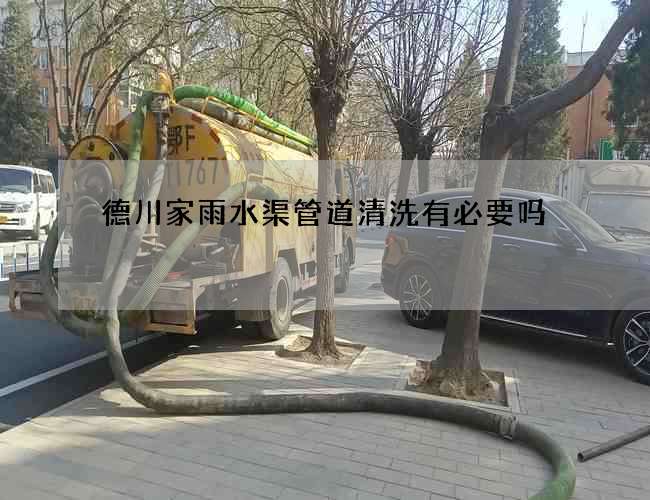 德川家雨水渠管道清洗有必要吗