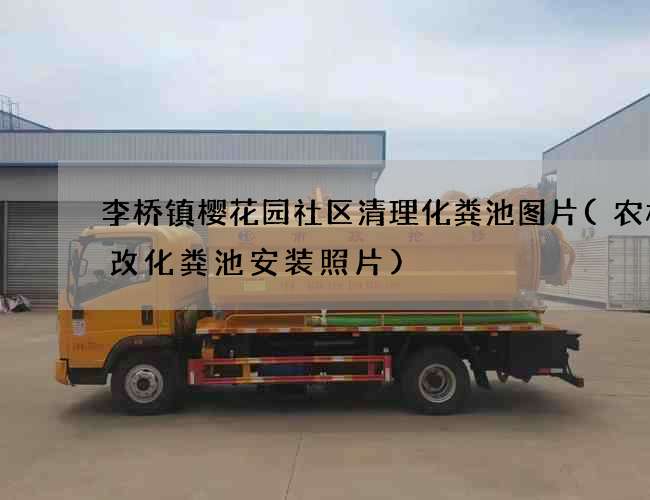 李桥镇樱花园社区清理化粪池图片(农村厕改化粪池安装照片)