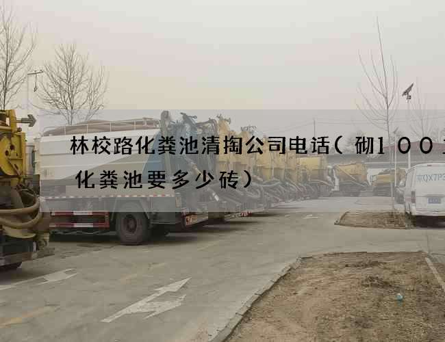 林校路化粪池清掏公司电话(砌100立方化粪池要多少砖)