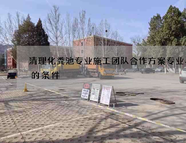 清理化粪池专业施工团队合作方案专业与否的条件