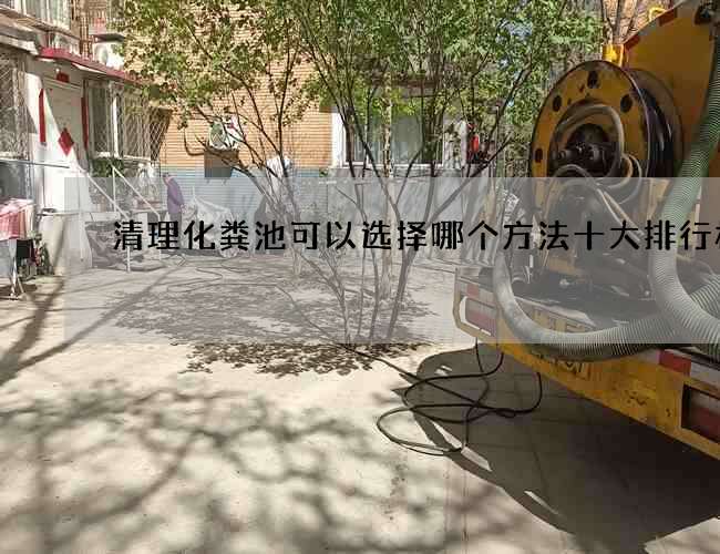 清理化粪池可以选择哪个方法十大排行榜
