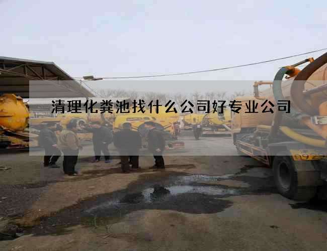 清理化粪池找什么公司好专业公司