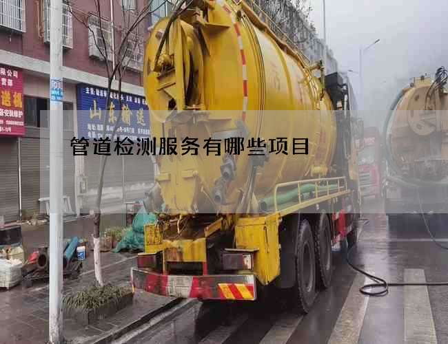 管道检测服务有哪些项目 管道检测服务有哪些项目