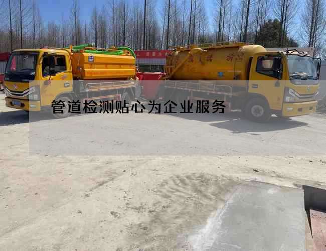 管道检测贴心为企业服务