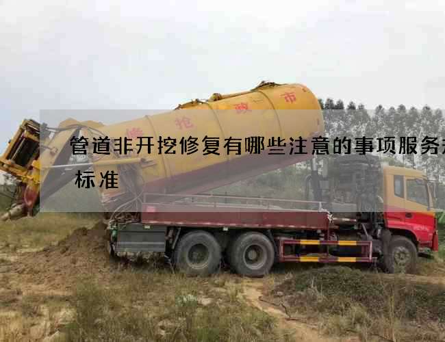 管道非开挖修复有哪些注意的事项服务规范标准