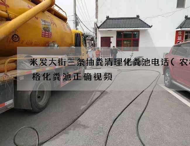米发大街三条抽粪清理化粪池电话(农村二格化粪池正确视频) 米发大街三条抽粪清理化粪池电话(农村二格化粪池正确视频)