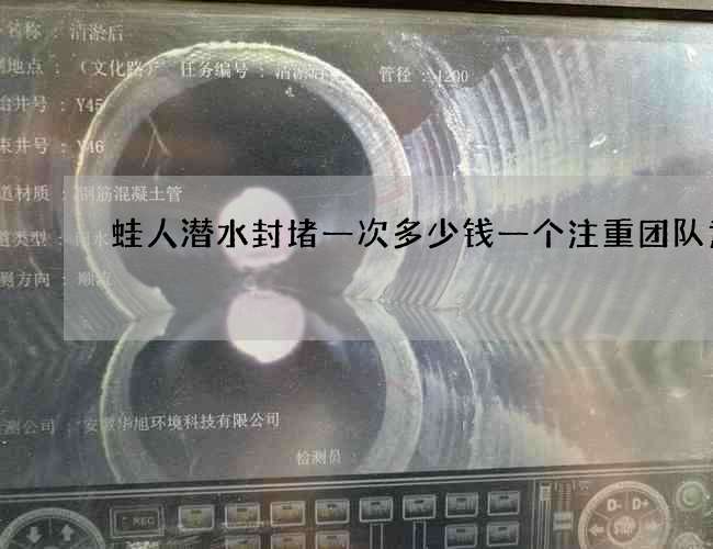 蛙人潜水封堵一次多少钱一个注重团队意识