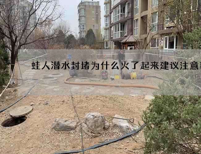 蛙人潜水封堵为什么火了起来建议注意事项