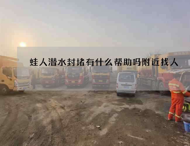 蛙人潜水封堵有什么帮助吗附近找人