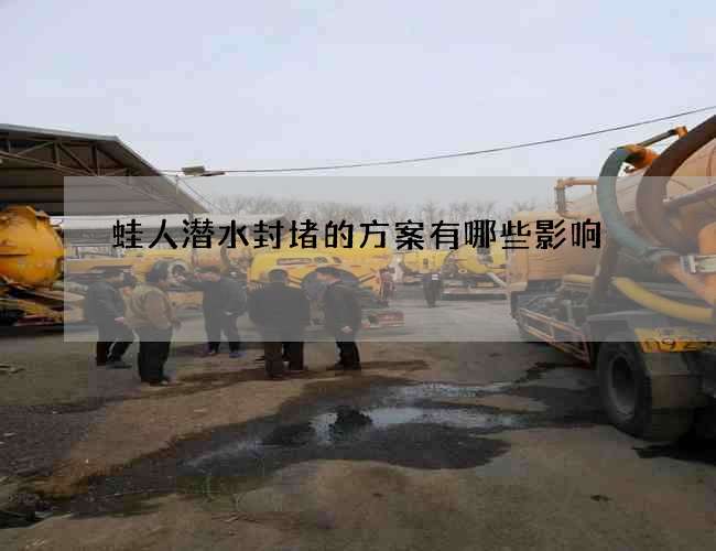 蛙人潜水封堵的方案有哪些影响