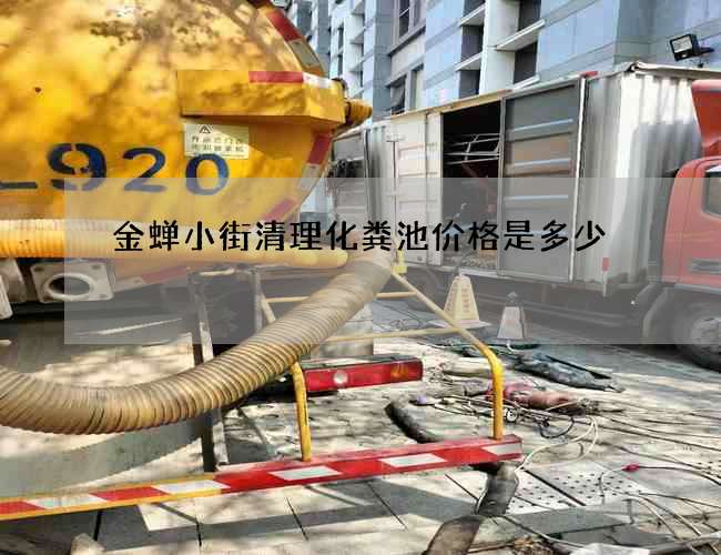 金蝉小街清理化粪池价格是多少