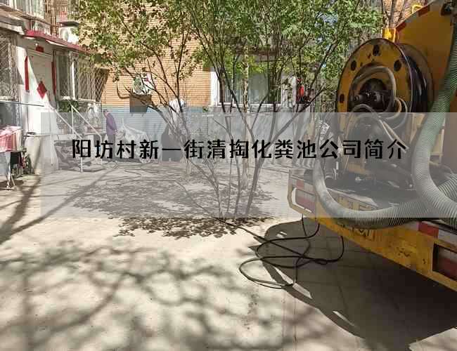 阳坊村新一街清掏化粪池公司简介