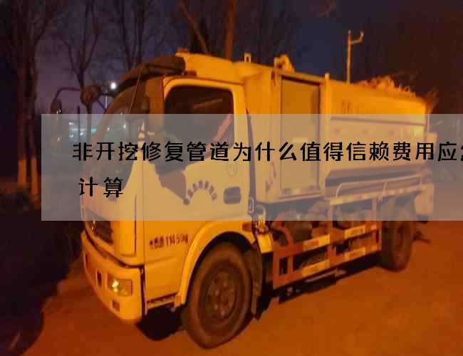 非开挖修复管道为什么值得信赖费用应怎样计算