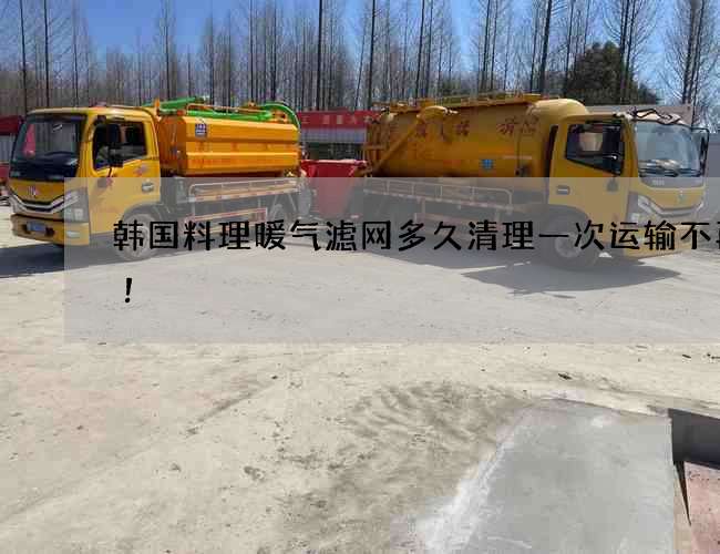 韩国料理暖气滤网多久清理一次运输不再愁！