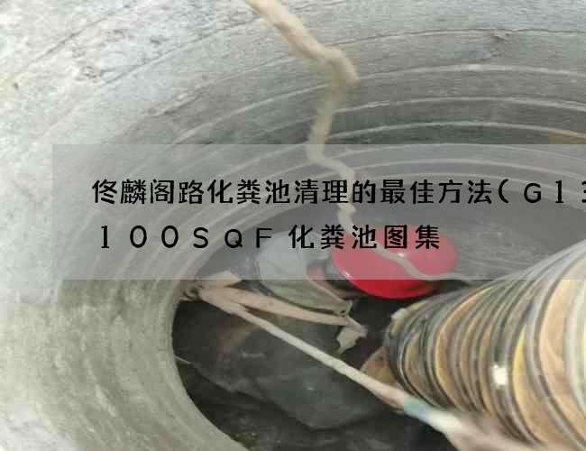 佟麟阁路化粪池清理的最佳方法(G13—100SQF化粪池图集) 佟麟阁路化粪池清理的最佳方法(G13—100SQF化粪池图集)