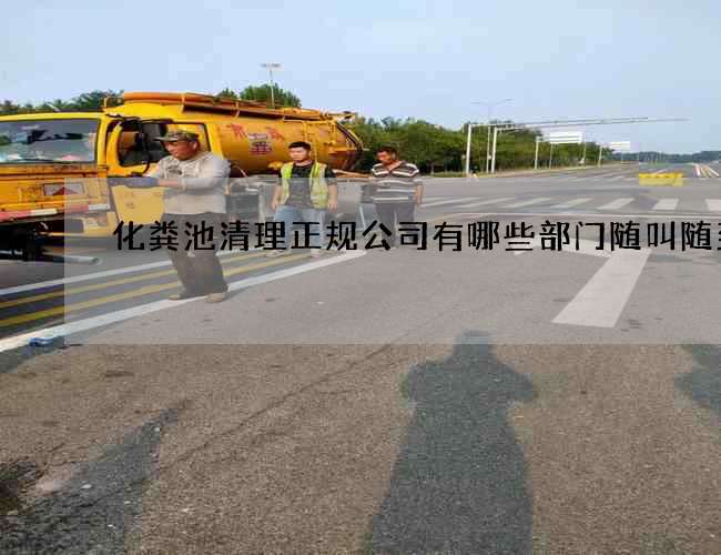 化粪池清理正规公司有哪些部门随叫随到