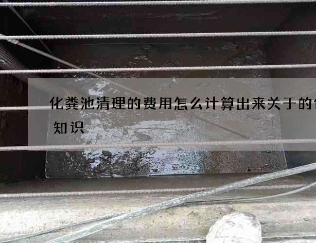 化粪池清理的费用怎么计算出来关于的传统知识