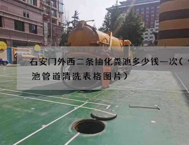右安门外西二条抽化粪池多少钱一次(化粪池管道清洗表格图片)