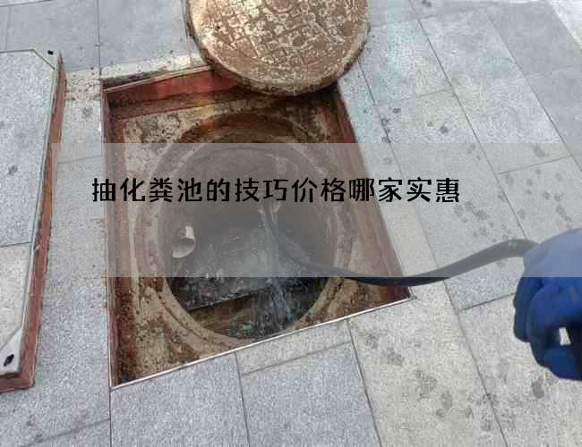 抽化粪池的技巧价格哪家实惠