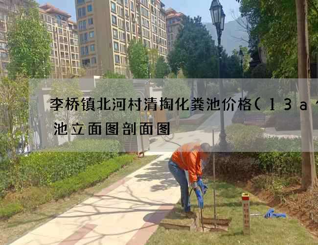 李桥镇北河村清掏化粪池价格(13a化粪池立面图剖面图) 李桥镇北河村清掏化粪池价格(13a化粪池立面图剖面图)