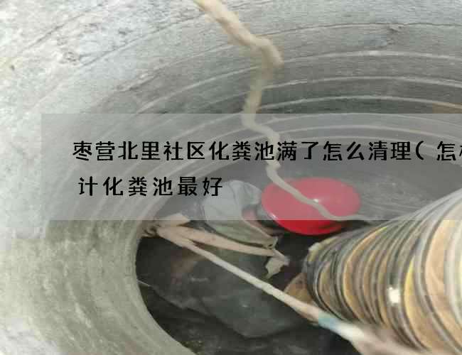 枣营北里社区化粪池满了怎么清理(怎样设计化粪池最好) 枣营北里社区化粪池满了怎么清理(怎样设计化粪池最好)