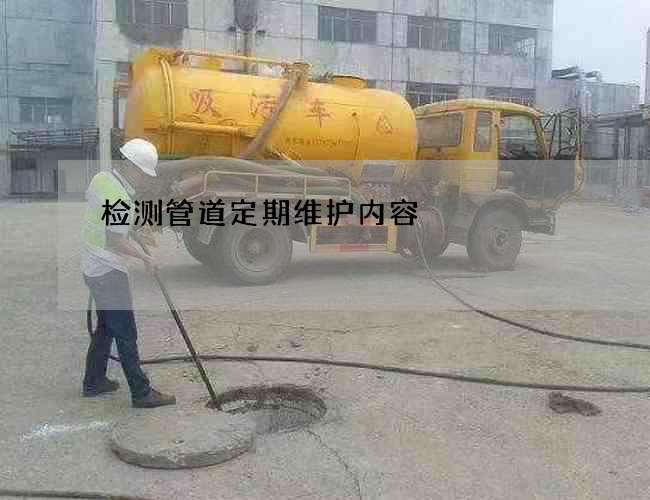 检测管道定期维护内容