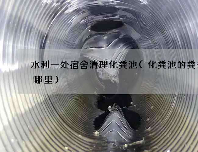 水利一处宿舍清理化粪池(化粪池的粪去了哪里)