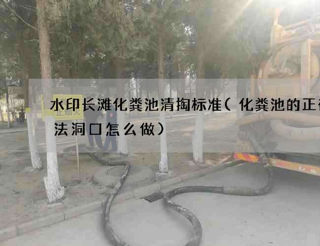 水印长滩化粪池清掏标准(化粪池的正确做法洞口怎么做)
