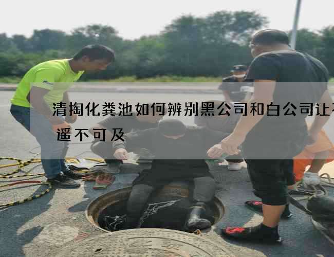 清掏化粪池如何辨别黑公司和白公司让不再遥不可及