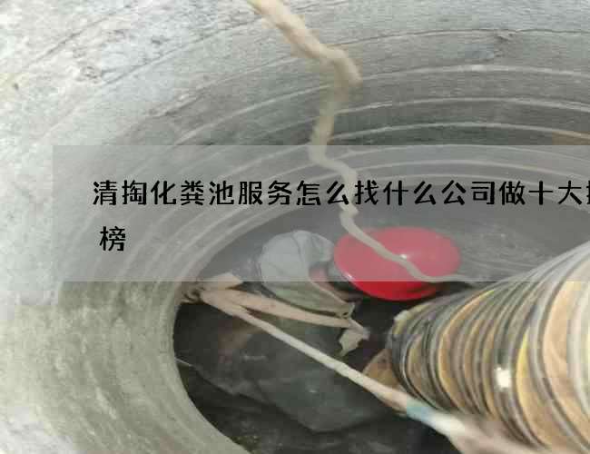 清掏化粪池服务怎么找什么公司做十大排行榜