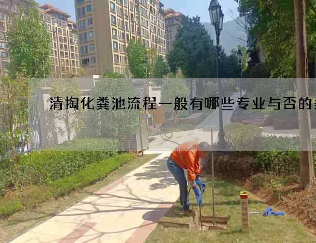 清掏化粪池流程一般有哪些专业与否的条件