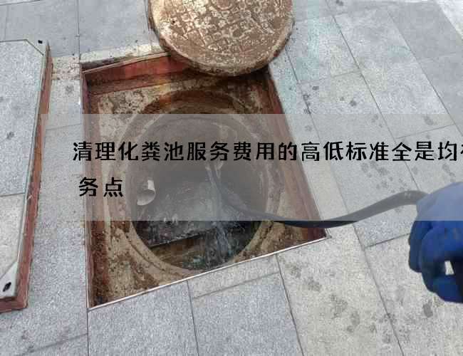 清理化粪池服务费用的高低标准全是均有服务点