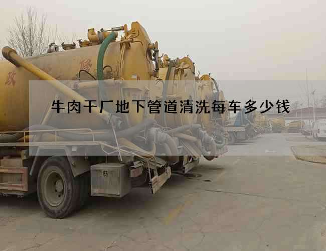 牛肉干厂地下管道清洗每车多少钱