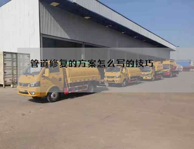 管道修复的方案怎么写的技巧