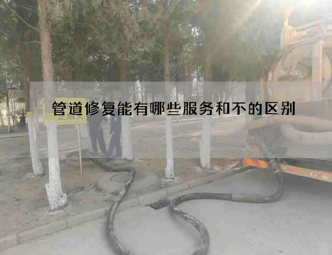 管道修复能有哪些服务和不的区别