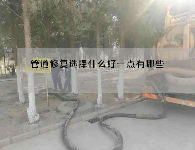 管道修复选择什么好一点有哪些 管道修复选择什么好一点有哪些