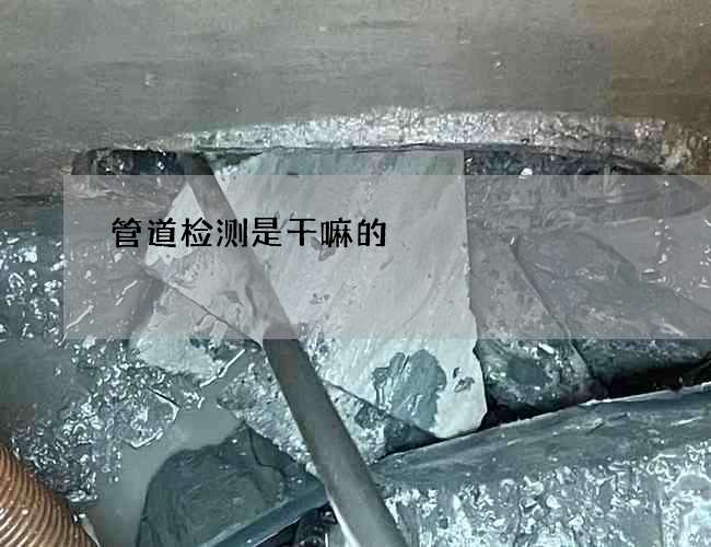 管道检测是干嘛的