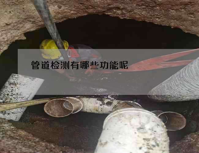 管道检测有哪些功能呢