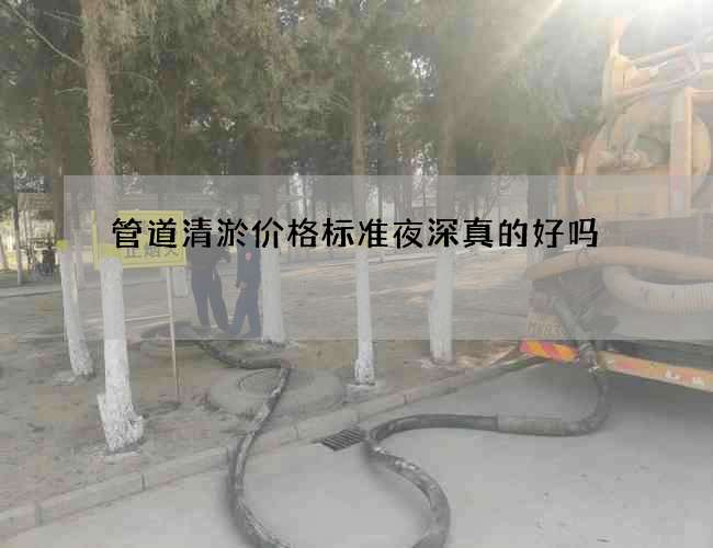 管道清淤价格标准夜深真的好吗