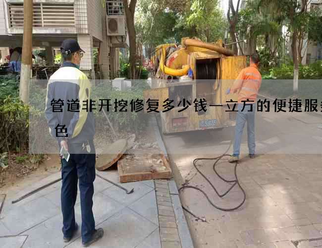 管道非开挖修复多少钱一立方的便捷服务特色