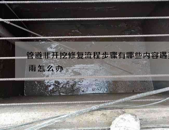 管道非开挖修复流程步骤有哪些内容遇到下雨怎么办