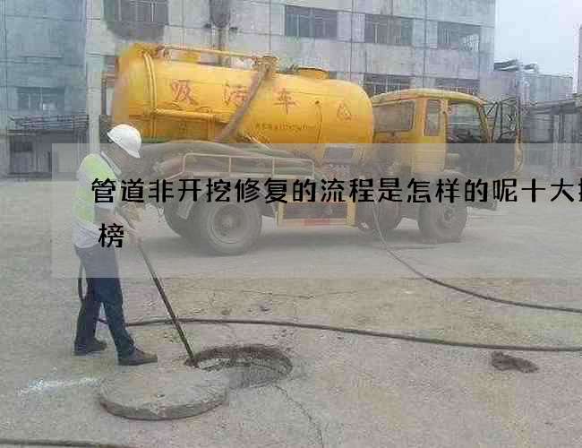 管道非开挖修复的流程是怎样的呢十大排行榜
