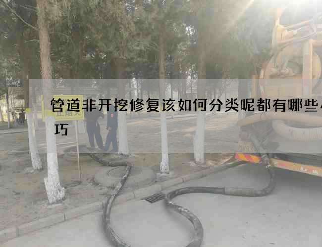 管道非开挖修复该如何分类呢都有哪些小技巧