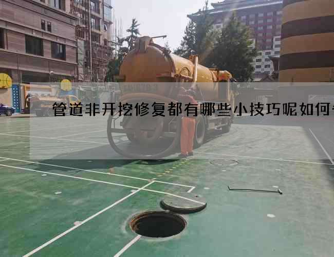 管道非开挖修复都有哪些小技巧呢如何省心