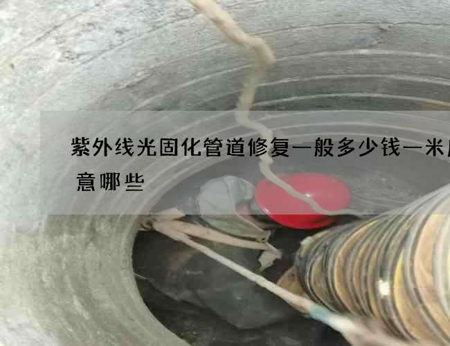 紫外线光固化管道修复一般多少钱一米应注意哪些