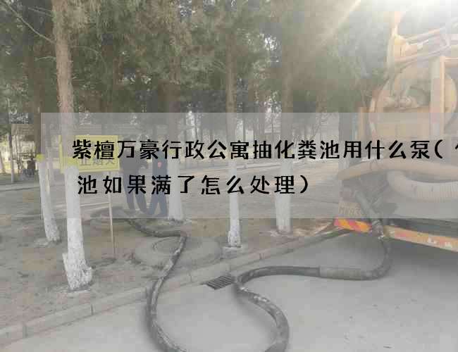 紫檀万豪行政公寓抽化粪池用什么泵(化粪池如果满了怎么处理)